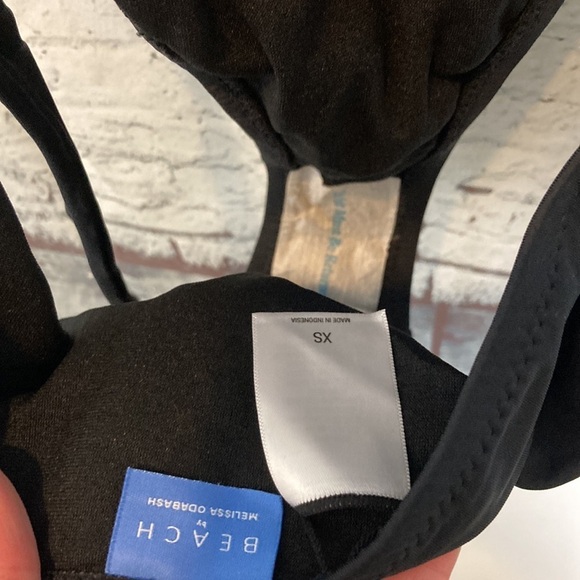 BEACH by Melissa Odabash open back one piece swimsuit XS Tie detail vacation - Picture 10 of 12